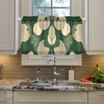 thumbnail image 2 of Yayeee Kitchen Curtains Tier Pair Light Filtering 27"x36" Rod Pocket Short Cafe Window Panel, Beige Abstract, 2 of 7