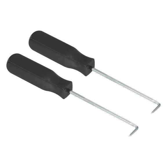 Uxcell 142mm O Ring 90 Degree Pick Oil Seal Gasket Precision Puller Remover Tool, Black 2 Pack