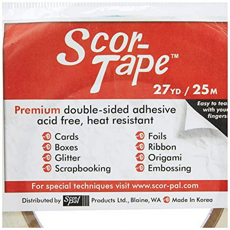Scor-Tape Double Sided Adhesive 1/8 Roll