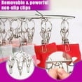 thumbnail image 4 of Sock Drying Rack with 36 Clips,Wind-Proof Sock Drying Rack Hangers,Stainless Steel Hanging Sock Drying Rack,Laundry Drying Rack for Sock,Bras,Underwear,Laundry Accessories, 4 of 8