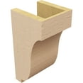 thumbnail image 5 of 6"W x 6"D x 12"H Wide Van Buren Rough Cedar Woodgrain TimberThane Corbel, Primed Tan, 5 of 6