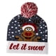 thumbnail image 3 of Gorro de Navidad LED, gorro tejido de Navidad con luces, gorro suave de Navidad, suéter, gorro, gorro para regalos de fiesta de año nuevo, suministros alce copo de nieve, 3 of 7