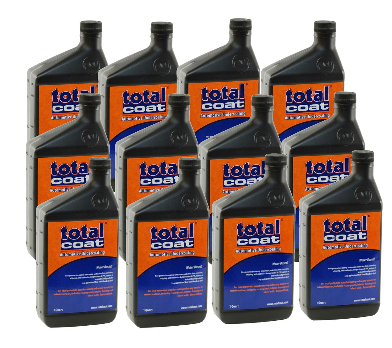 Total Coat Undercoating for Vehicles WaterBased Formula Auto Undercoating 12 Quarts
