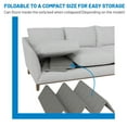 thumbnail image 6 of Continental Sleep, Heavy Duty Sleeper Sofa Bed Support Board, 48" x 59" Wood Base to Fix Sagging Mattresses, Reinforced Under Cushion Panel, Pull Out Couch Mattress Boards, Easy Installation, 6 of 7