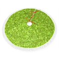 Christmas Tree Skirt, Lime green glitter Christmas Tree Decorations