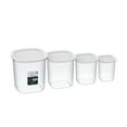 thumbnail image 3 of (4 pack) Mainstays 8-Piece Plastic Pantry Food Storage Container Set, Kitchen Pantry Organizer Canisters for Dry Food Storage and Pantry Organization, 3 of 9