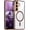 Dark Purple, variant on MYKOMI Magnetic Compatible with Samsung Galaxy A36/A56 Case [Compatible with MagSafe] Full Camera Lens Protector Luxury Plating Soft Clear Silicone Cover for Women Men Shockproof Phone Case