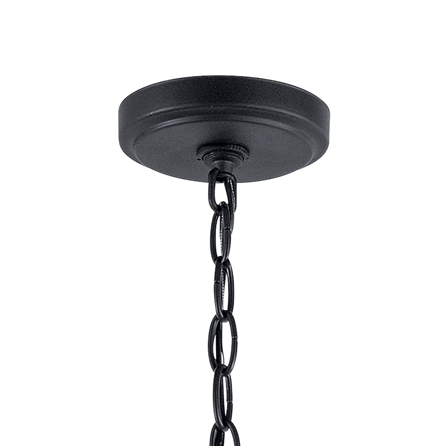 Kichler Winslow 5 Light Black Contemporary Chandelier with Clear Seeded Glass
