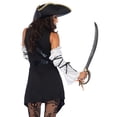thumbnail image 2 of Leg Avenue Women's Black Sea Sexy Pirate Costume, 2 of 5
