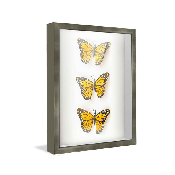 37x28 Shadow Box Frame Silver | 1.375 inches Deep Real Wood ...