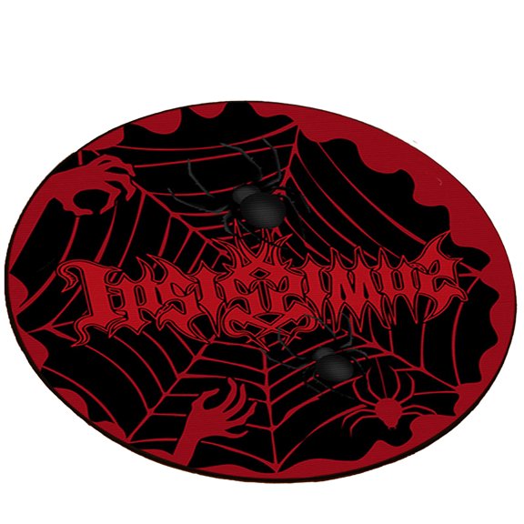Halloween Spider Web 246 Inch Christmas Tree Skirt Carpet Mat Funny Party Decor Supplies for Xmas Halloween Decorations Occasion Ornament