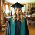 thumbnail image 6 of Haiem Teal Pattern Graduation Stole 2024 | Premium Satin Sash for Graduation Ceremony, 6 of 7