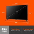 thumbnail image 3 of Televisión LED Smart TV ONN 43 Pulgadas FHD Funciona con Apple Home Alexa y Asistente de Google Reac, 3 of 9