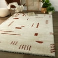 thumbnail image 5 of Carson Carrington Carson Shag Area Rug White/Rust 2'2" x 7' Runner 6' Runner, 8' Runner Runner, Indoor Living Room, Bedroom, Dining Room Ivory, Cream,, 5 of 5