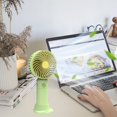 thumbnail image 4 of UttpKLBx Portable Automatic Remote Fan USB Rechargeable Clooing Fan Household Small Conditioning Fan Room Air Cooler for Bedroom, for Home Office Travel (Green), 4 of 6