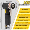 thumbnail image 4 of SI FANG 2'' 3'' Mini Orbital Air Sander High Speed Random Orbital Sander Detail Sanders for Auto Body Work, Latest Stable Version, 4 of 4