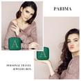 thumbnail image 6 of PARIMA Travel Jewelry Case, Small Travel Jewelry Boxes for Women, Personalized Custom Monogrammed Initial Jewelry Case Letter Jewelry Box for Women, 6 of 7