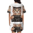 thumbnail image 6 of Sigee Cat Holding Mugshot Sign for Sleepwear Casual Pjs with Pockets Women's Pajamas Sets Shorts 2 Piece Short Sleeve Lounge Sets X-Large, 6 of 9
