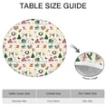 thumbnail image 6 of Beige Christmas Santa Pattern Round Fitted Tablecloth with Elastic Edge,Dining Table Cover Waterproof,Outdoor Round Tablecloth for Camping,Dining,Indoor and Outdoor, 6 of 7