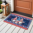 thumbnail image 4 of Independence Day Entryway Rug 2'x3'&nbsp; Non Slip Front Door Mats, Patriotic Gnomes USA Flag Firework Entrance Rugs Indoor Outdoor Carpet, Washable Floor Mats Small Area Rug for Bedroom Kitchen, 4 of 8