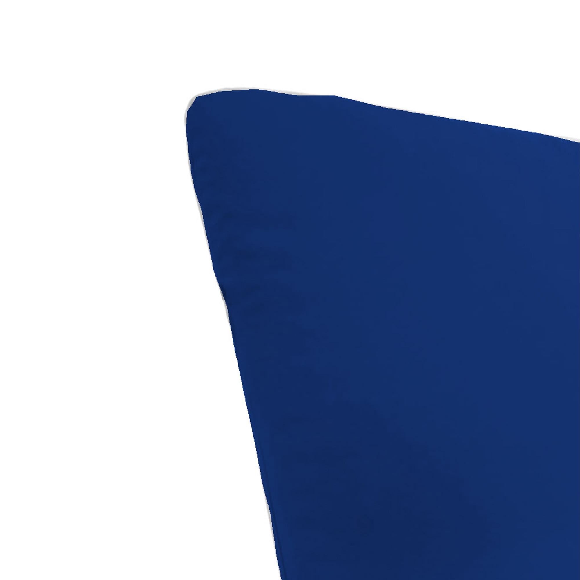 Jordan Manufacturing 74" x 22" Canvas Cobalt Blue Solid Rectangular Outdoor Chaise Lounge Cushion with Ties