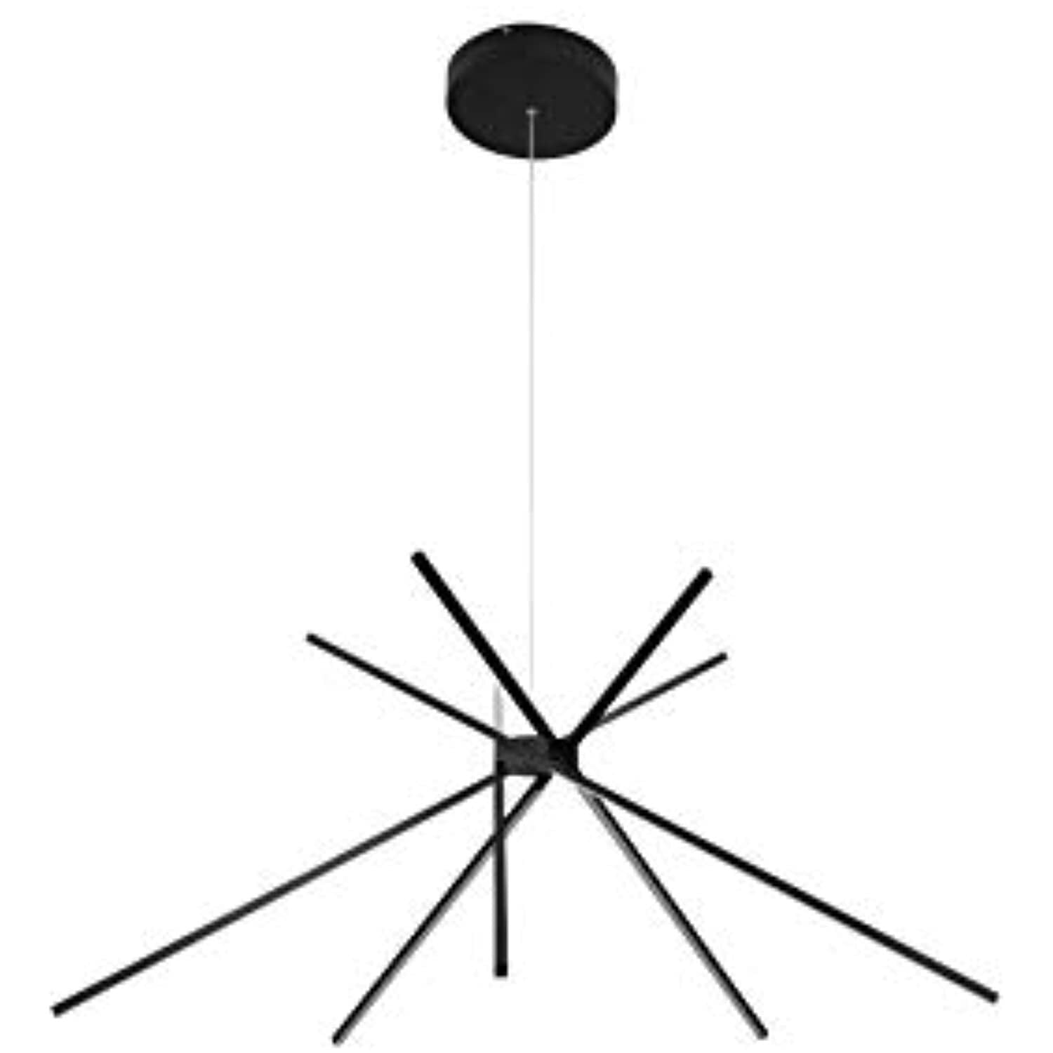 Modern Ceiling Light - Black Stick Fixture, Dimmable Indoor Lighting, Sleek Design