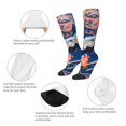 thumbnail image 3 of Fotbe Colorful Sushi Food Art Calcetas Divertidas Estampadas para Hombre y Mujer, Calcetas de Algodón hasta la Rodilla para Caminar, Correr, Enfermería y Embarazo, 3 of 6