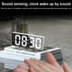 thumbnail image 3 of LED Digital Digital Desktop Date Reloj Control de voz Alarma de plástico Decoraciones para el hogar Decoraciones de relojes Suministros Tipo 1 kenally HA059409-01B, 3 of 7