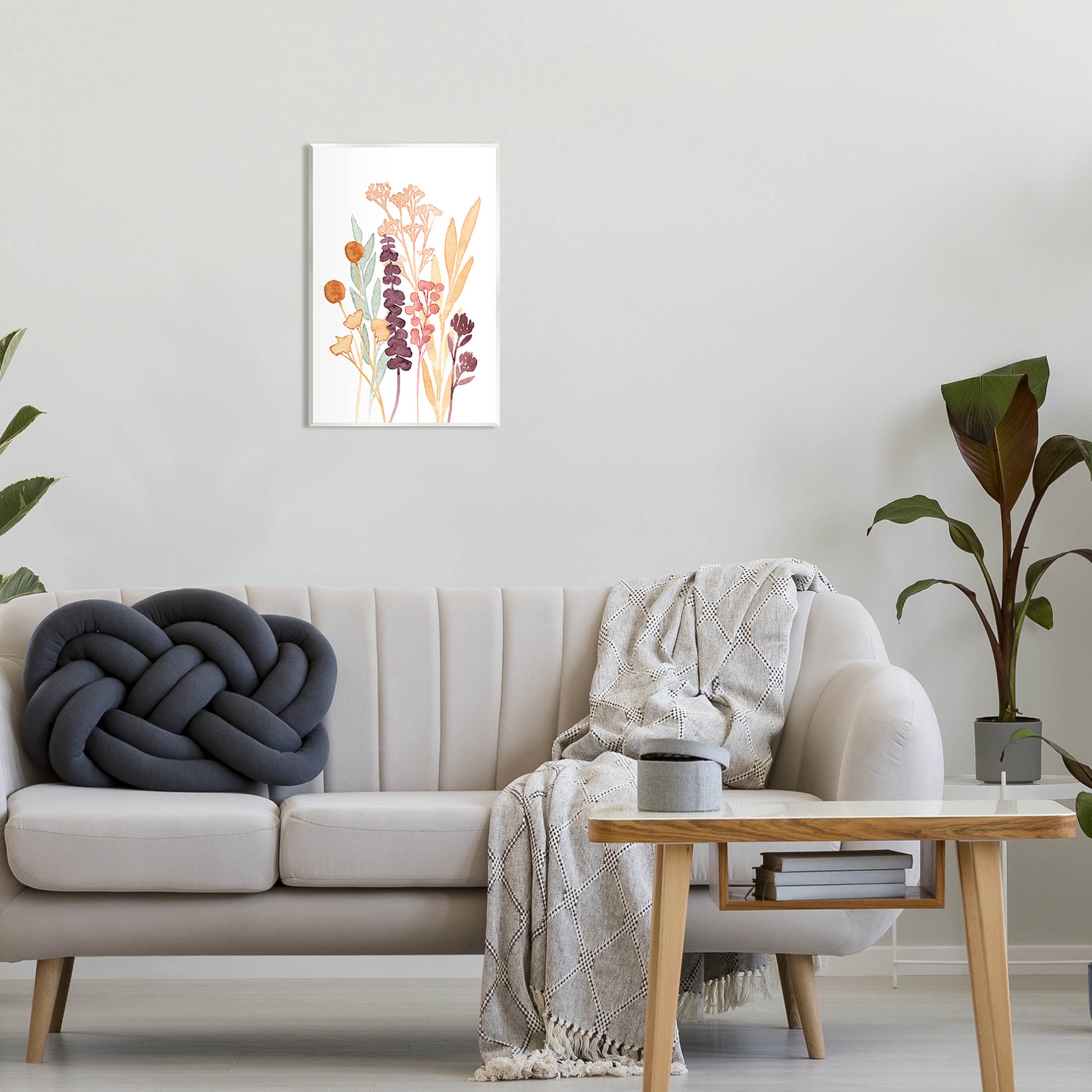 Stupell Industries Wildflower Botanicals Layered Herbs Graphic Art Unframed Art Print Wall Art, Design by Annie Warren