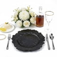 thumbnail image 6 of golytefs 100PCS Charger Plates Reusable Ruffled Plastic Plate 12In Dinner Plate (Black), 6 of 9