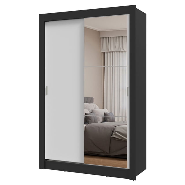 Ropero Clóset Madesa Milano 2 Puertas 1 Espejo NB