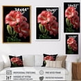 thumbnail image 4 of Designart "Elegance of Pink Lily Flowers II" Floral Canvas Wall Art - Modern Pink Lily Entryway Wall Art Print, 4 of 6