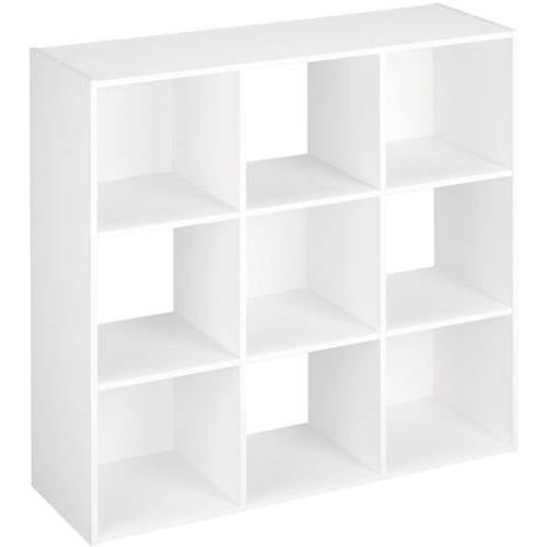 Closetmaid Multi-Purpose Laminated Wood 9 Shelf Storage Organizer, White