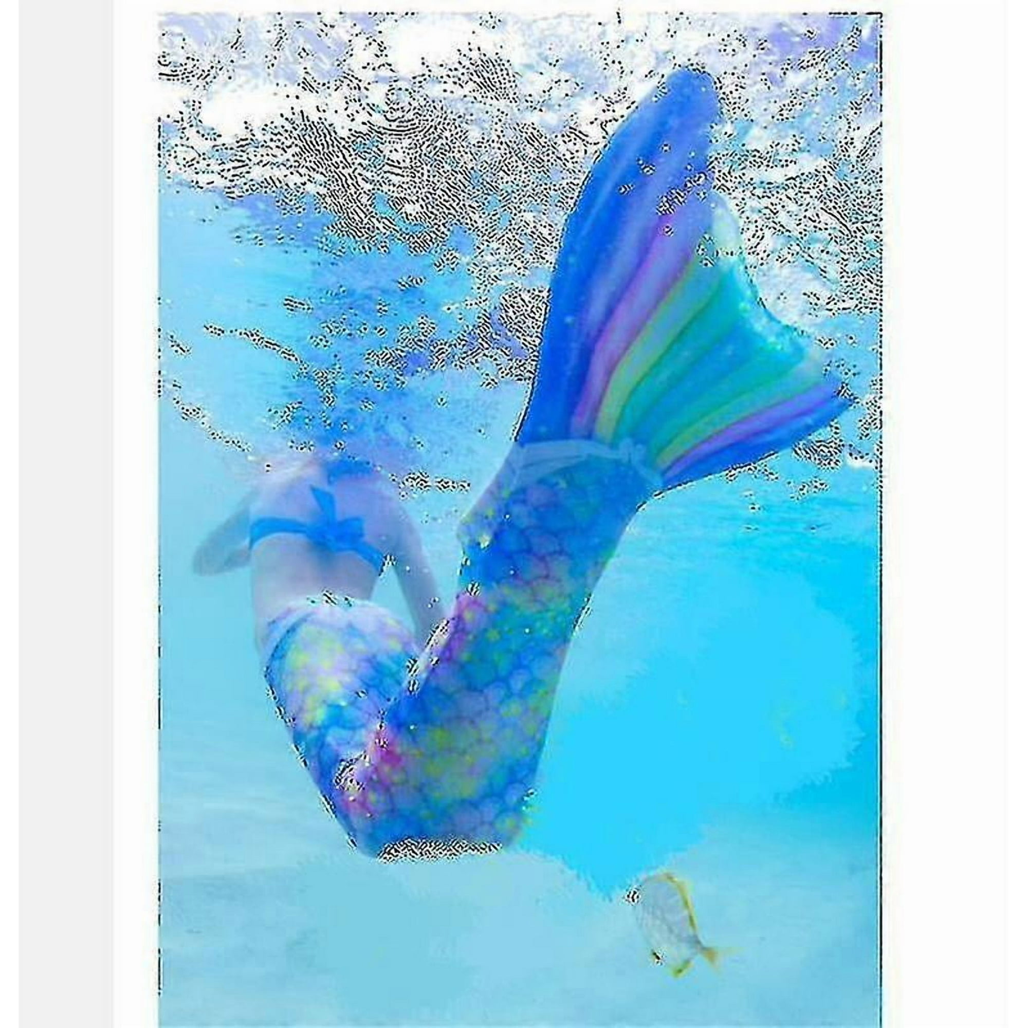 Adult Reinforced Mermaid Tail for Swimming - Monofin Included