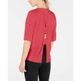 thumbnail image 2 of Calvin Klein Womens Performance Split Back T-Shirt, 2 of 2