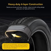 2PCS 4.80-12 Tire, 4.80x12 Lawn Mower & Tractor Turf Tire, 480 12 with Rim 5 Lug On 4.5, Load Capacity 990 Pounds