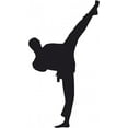 thumbnail image 2 of Taekwondo Wall Decal by Wallmonkeys Peel and Stick Graphic (24 in H x 13 in W) WM56938, 2 of 4