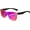Purple Mirror, variant on Trendy Rimless Mirrored One Piece Lens Sunglasses Reflective Sun Glasses B4114