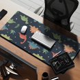 thumbnail image 2 of Long Mouse Pads for Desk,DarkBlue Dinosaurs Leaves Pattern Desk Mats on Top Of Desks, Desk Mouse Pad Extra Large with 3mm Non-Slip Base and Stitched Edge for Gaming,Office,Work,Home 35.4"x15.7", 2 of 6