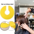 thumbnail image 2 of Haircut Shawl Soft Multifunctional Neck Cape Silicone Neck Shield for Home Hair Coloring (Yellow), 2 of 10