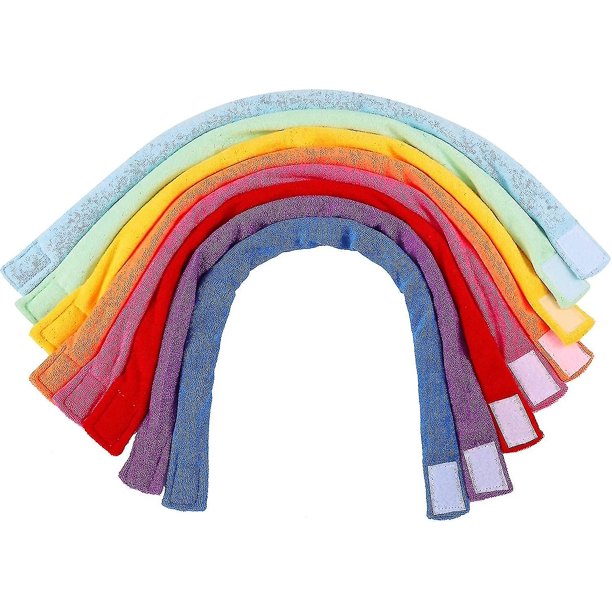 8 piezas de collares para masticar para niños sensoriales, suave y absorbente tela de felpa para dentición collar para masticar alternativa absorbente a la ropa para masticar para niños y
