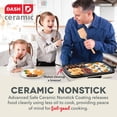 thumbnail image 3 of Dash Everyday Ceramic Nonstick Electric Griddle, 20"x10.5" Cooking Surface, Cream, 3 of 6