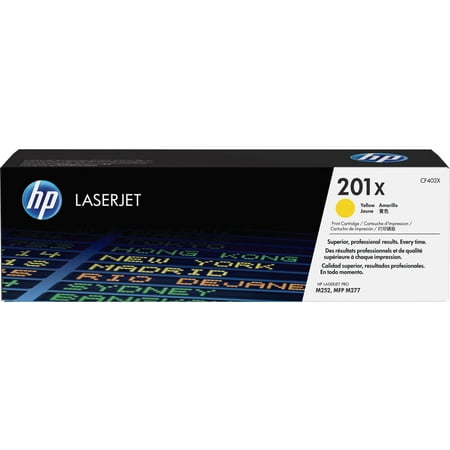 - HP 201X (CF402X) Yellow High Yield Original LJ Toner Cartridge