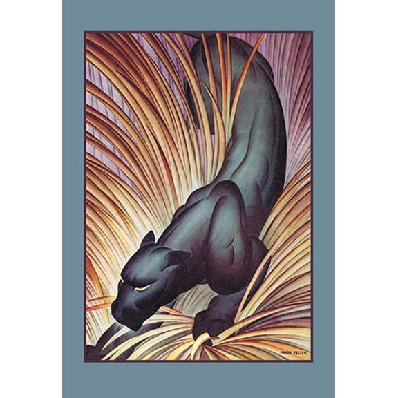 Stalking Panther Museum quality giclee print canvas wrap(20" x 30")