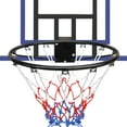 thumbnail image 2 of Wall-mounted basketball hoop, 45 x 29 inches shatterproof back, folding hoop, durable hoop and all-weather mesh for indoor and outdoor use, 2 of 8