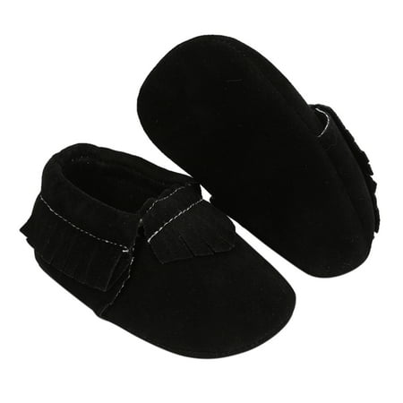 

Gubotare Baby Shoes Baby Boys Girls Fleece Fur Knit Winter Warm Snow Boots Soft Sole Crib Shoes Booties for Newborn Infant Toddler Black 9 Months