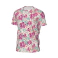 thumbnail image 5 of Rocae Purple Watercolor Flowers for Men's Mesh Quick-Dry Short Sleeve Workout T-Shirt,Mens Crew Neck Tee Lightweight Soft Classic T Shirts X-Small, 5 of 9