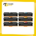 thumbnail image 5 of Toner Bank Compatible Toner Cartridge Replacement for HP 204A CF510A CF511A CF512A CF513A High Yield (3 * Black, Cyan, Magenta, Yellow, 6-Pack), 5 of 7
