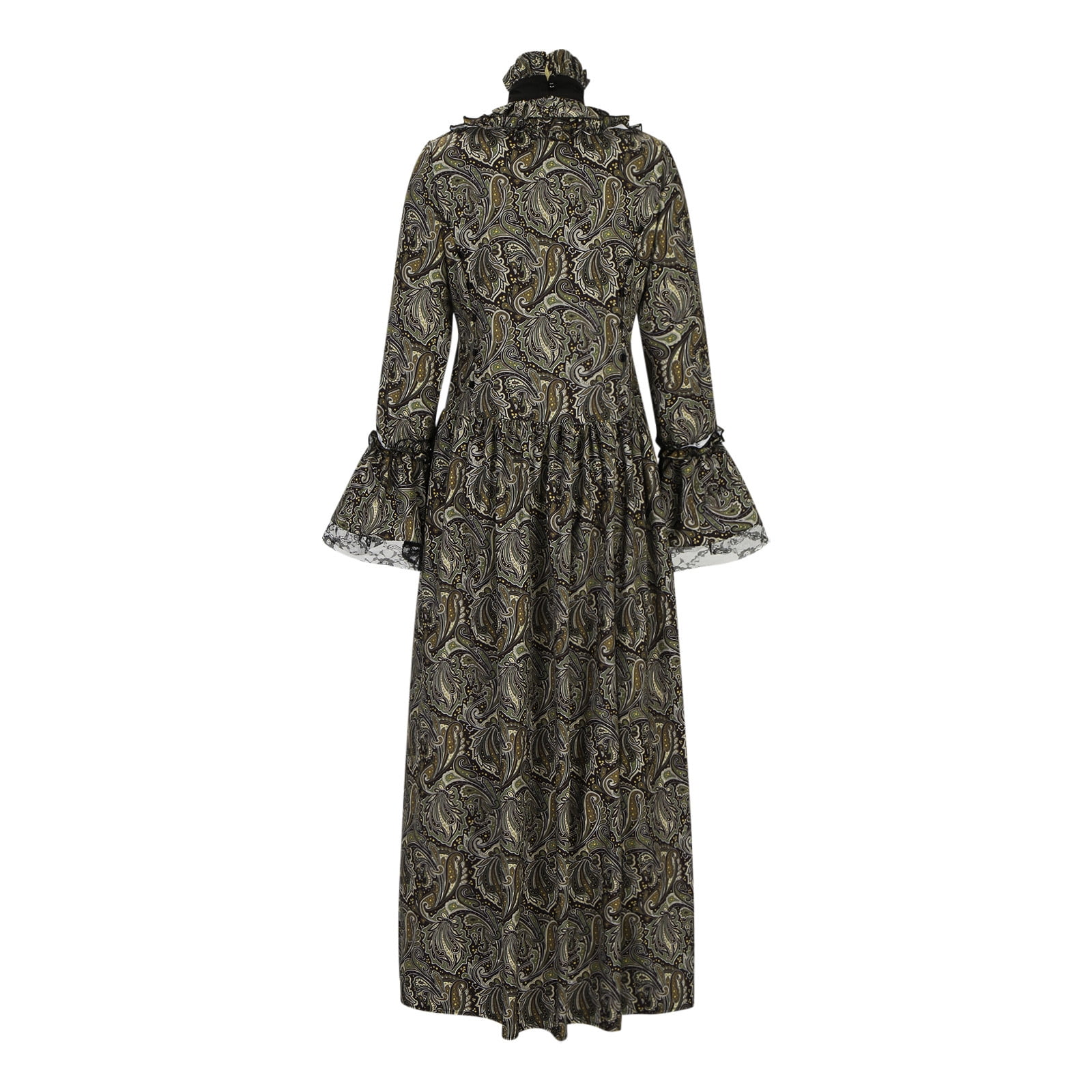 18th Century Women's Rococo Ball Gown Vintage Printing Costumes Long Gothic Victorian Dress Masquerade Theme Dresses