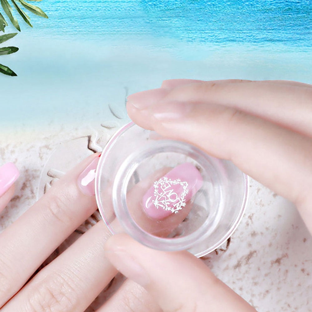 Nail Stamper Kit with Stamping Polish, Nail Stamping Gel Polish Set Nail Print Stamper Tool Nail Stamping Plate Stamp Nail Stamp Polish Gel Paint For Nails Art Printing UV Nail Polish